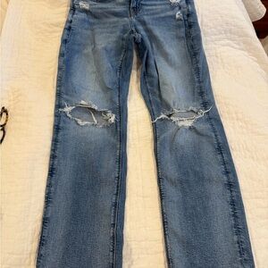 Distressed Blue Women's Jeans